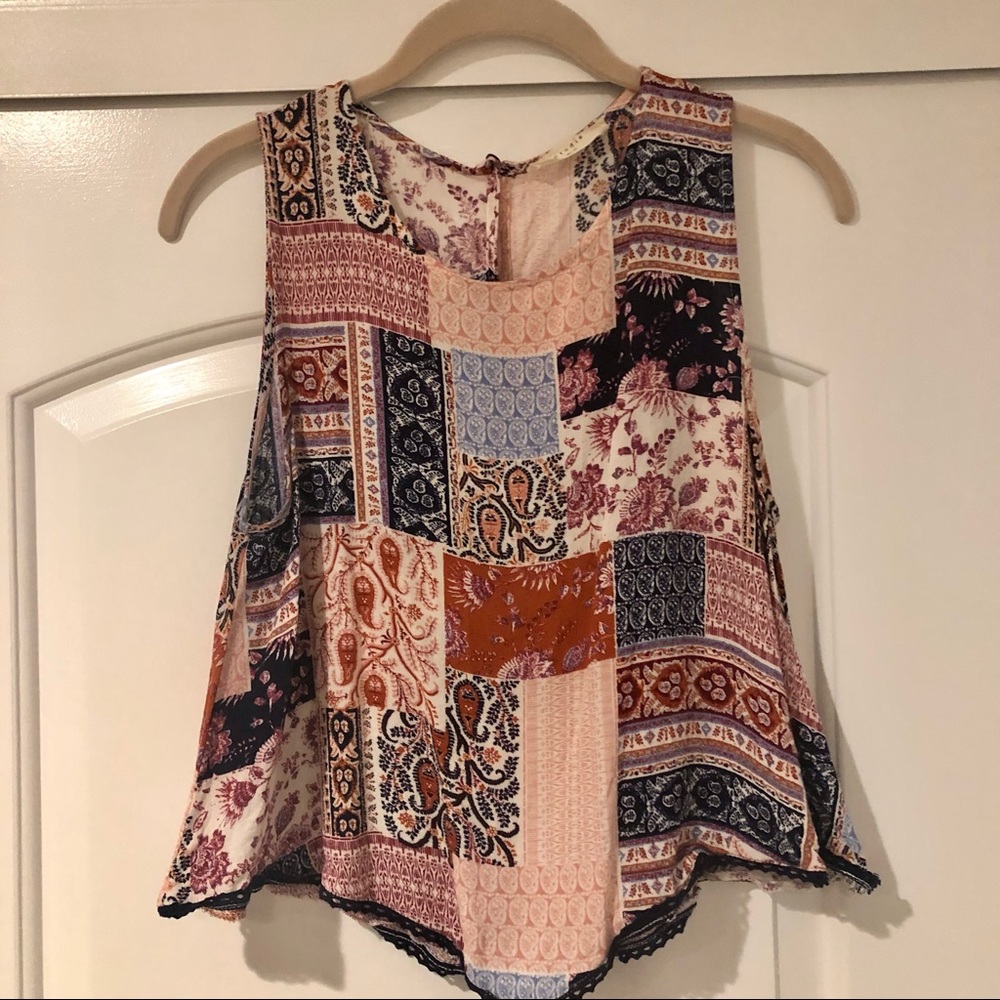 Flowy Multi-Pattern Top, Medium - Picture 3 of 7